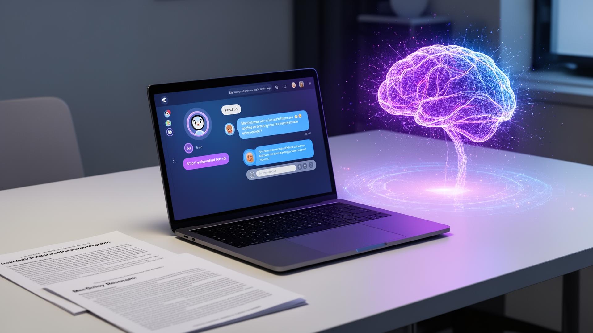 AI tools for academic research - student using artificial intelligence for dissertation writing and literature review